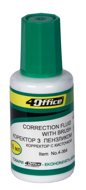 Рідкий коректор 4OFFICE (4-364), 16 мл